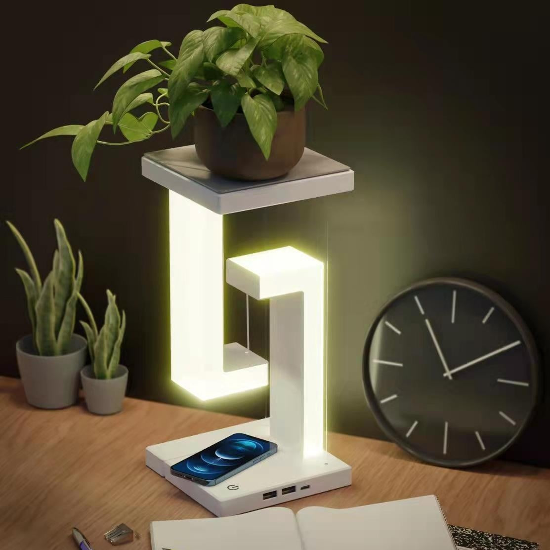 Floating Wireless Charging Desk Lamp