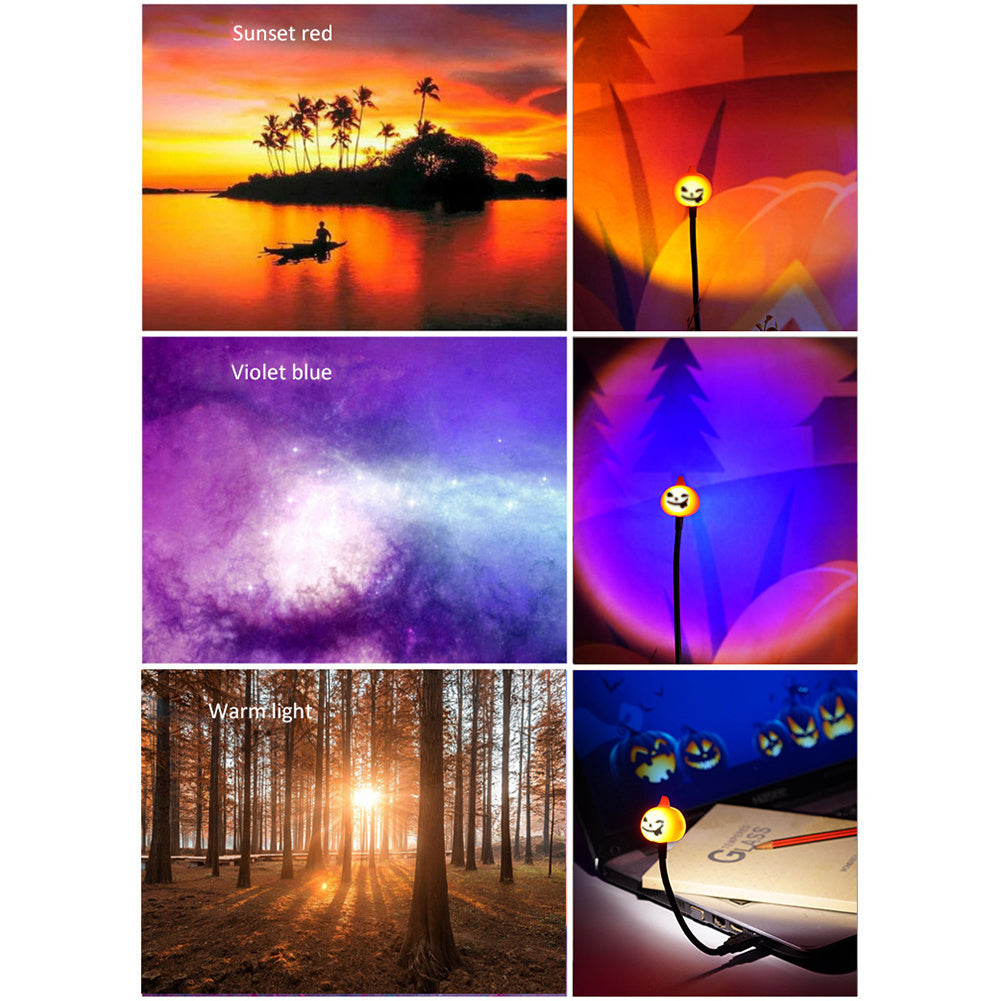 Sunset Atmosphere Lamp – 360° Flexible Night Light
