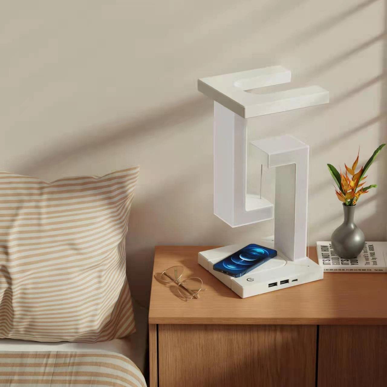 Floating Wireless Charging Desk Lamp