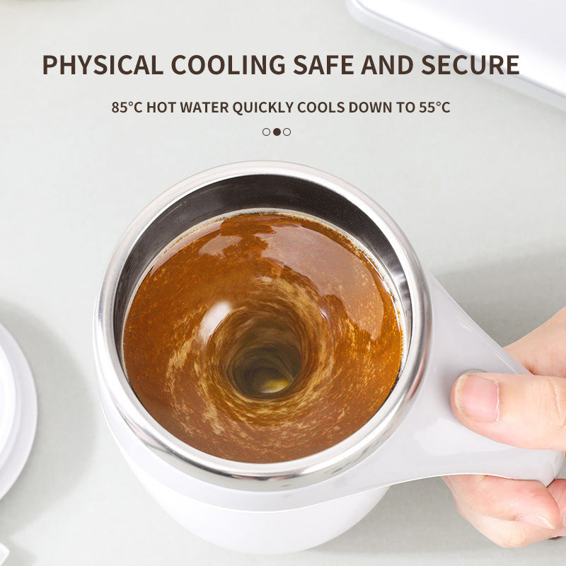 Coffee Mug Self-Stirring  – Automatic Mixing Cup, 304 Stainless Steel Travel Mug, Portable Spill-Proof Insulated Cup