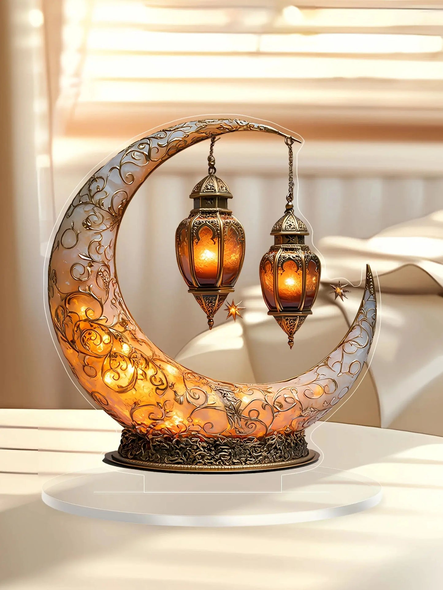Mini Moon Lamp Ornament – Soft Glow Home Decoration for Holidays, Desktops & Gift Giving