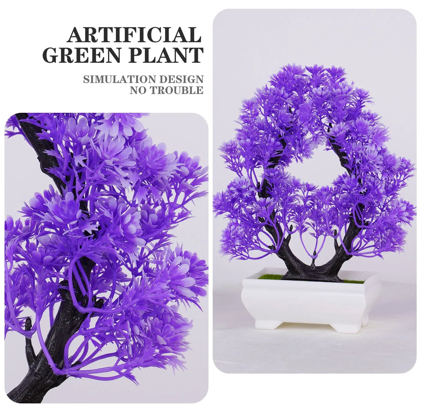 Artificial Potted Bonsai – Realistic Mini Tree for Home, Office & Hotel Decor