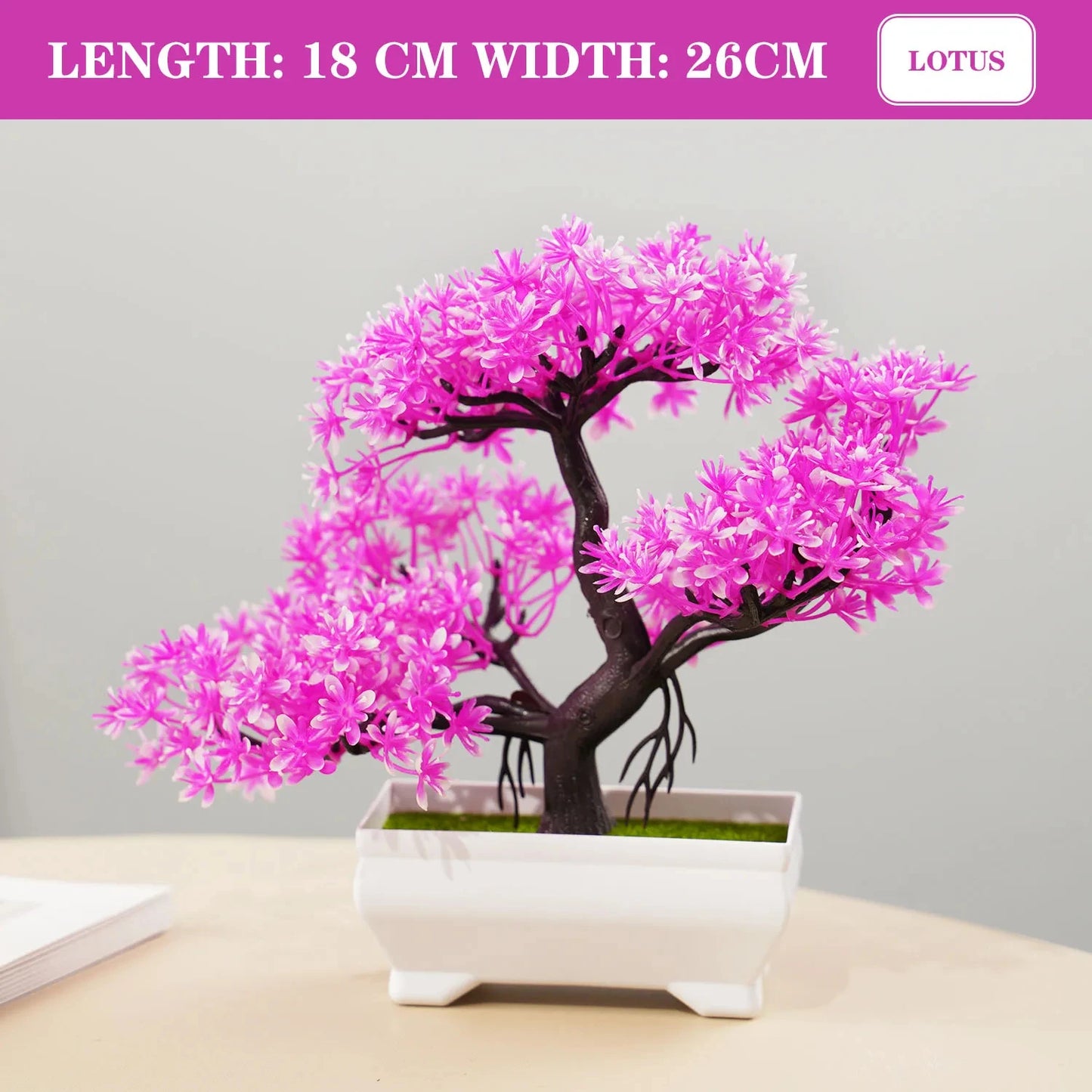 Artificial Potted Bonsai – Realistic Mini Tree for Home, Office & Hotel Decor