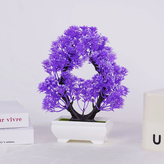 Artificial Potted Bonsai – Realistic Mini Tree for Home, Office & Hotel Decor