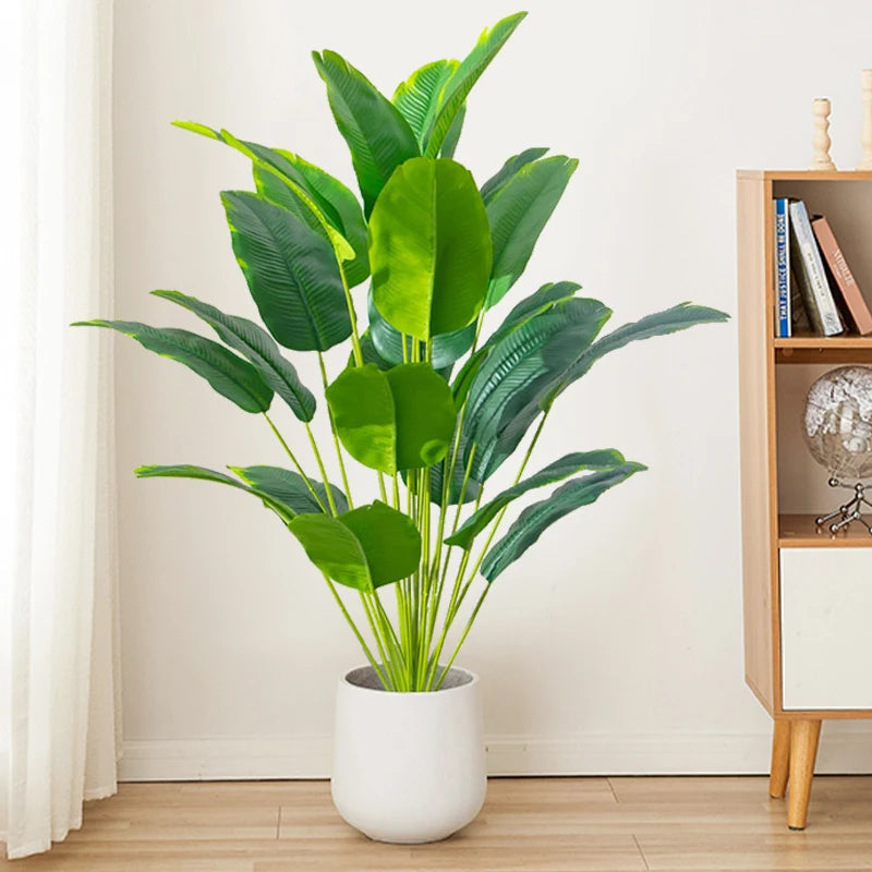 Artificial Tropical Palm & Banana Leaf Plant – Faux Greenery for Home, Office & Indoor Decor