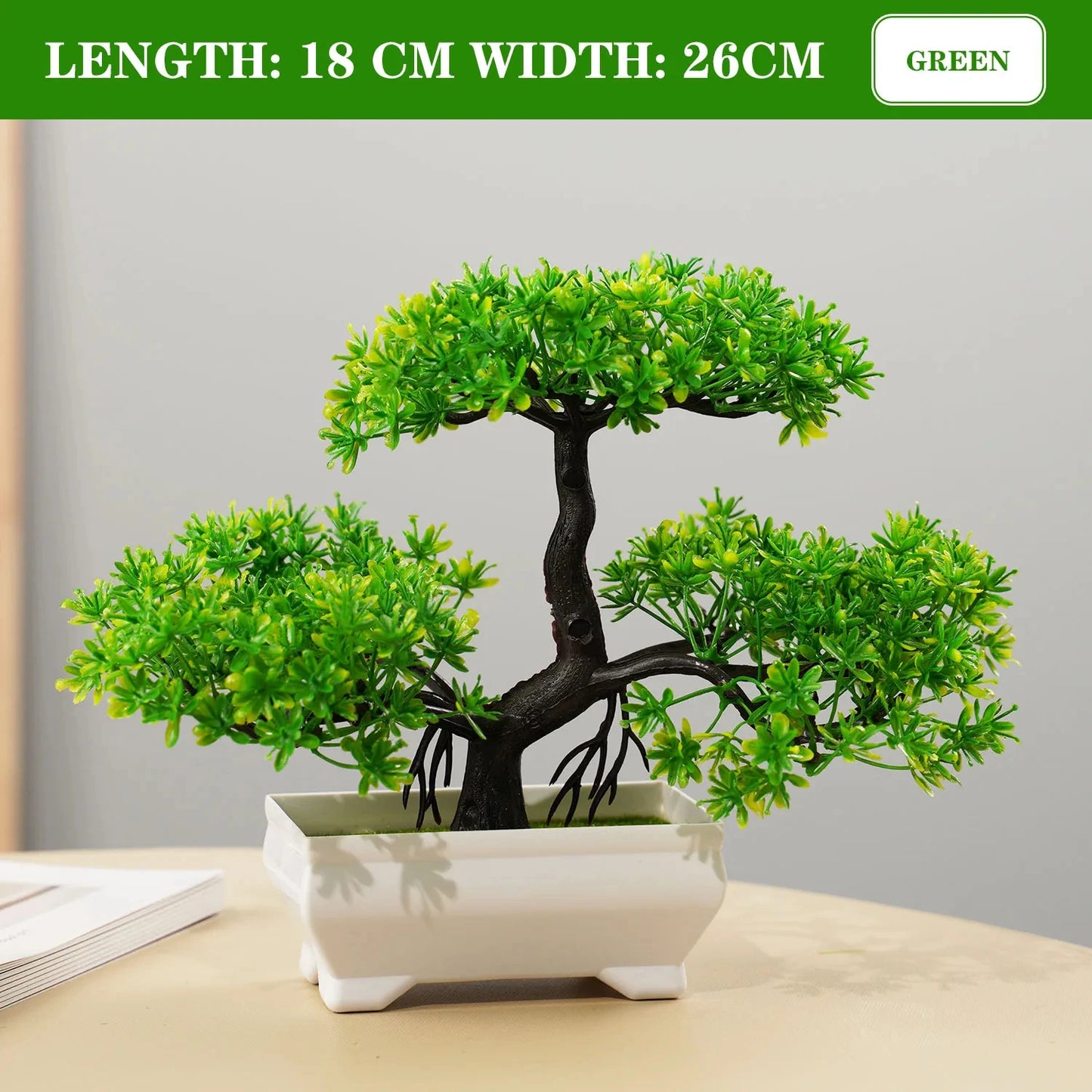 Artificial Potted Bonsai – Realistic Mini Tree for Home, Office & Hotel Decor