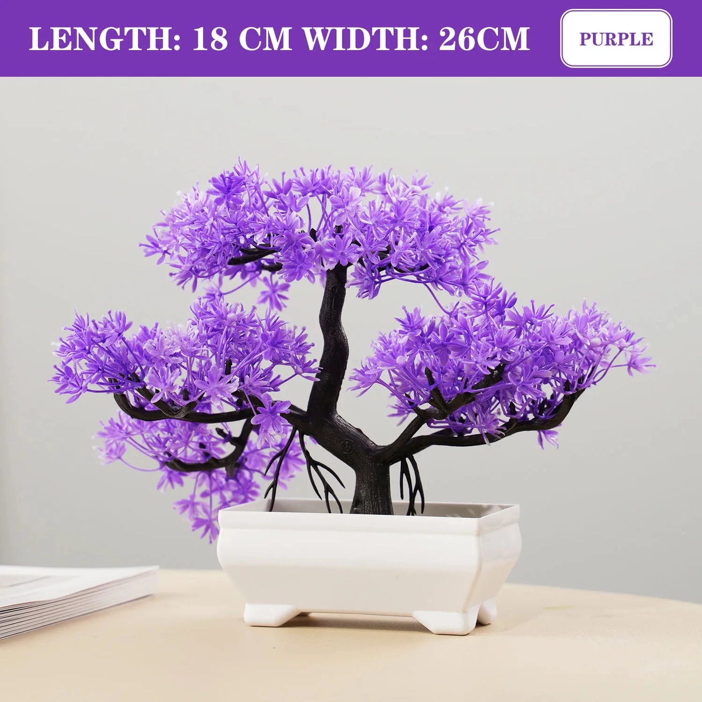 Artificial Potted Bonsai – Realistic Mini Tree for Home, Office & Hotel Decor