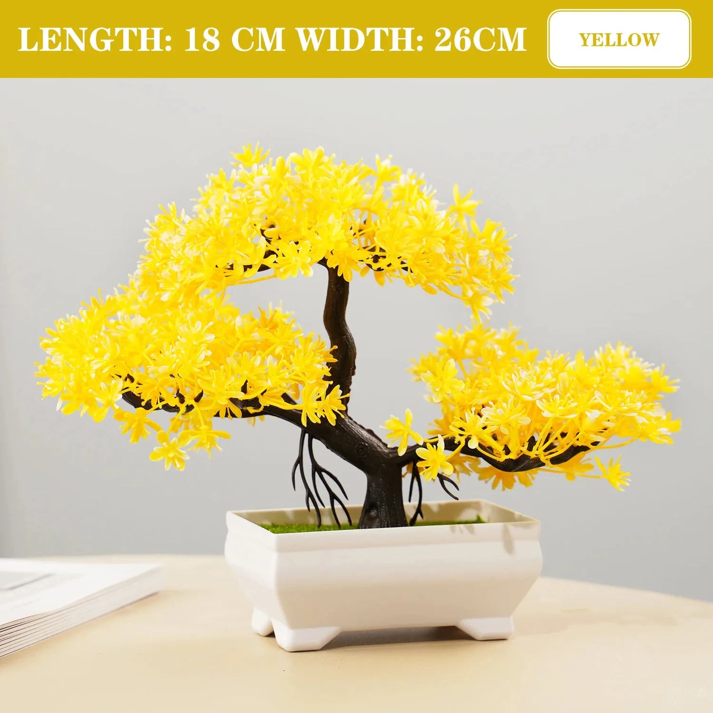 Artificial Potted Bonsai – Realistic Mini Tree for Home, Office & Hotel Decor