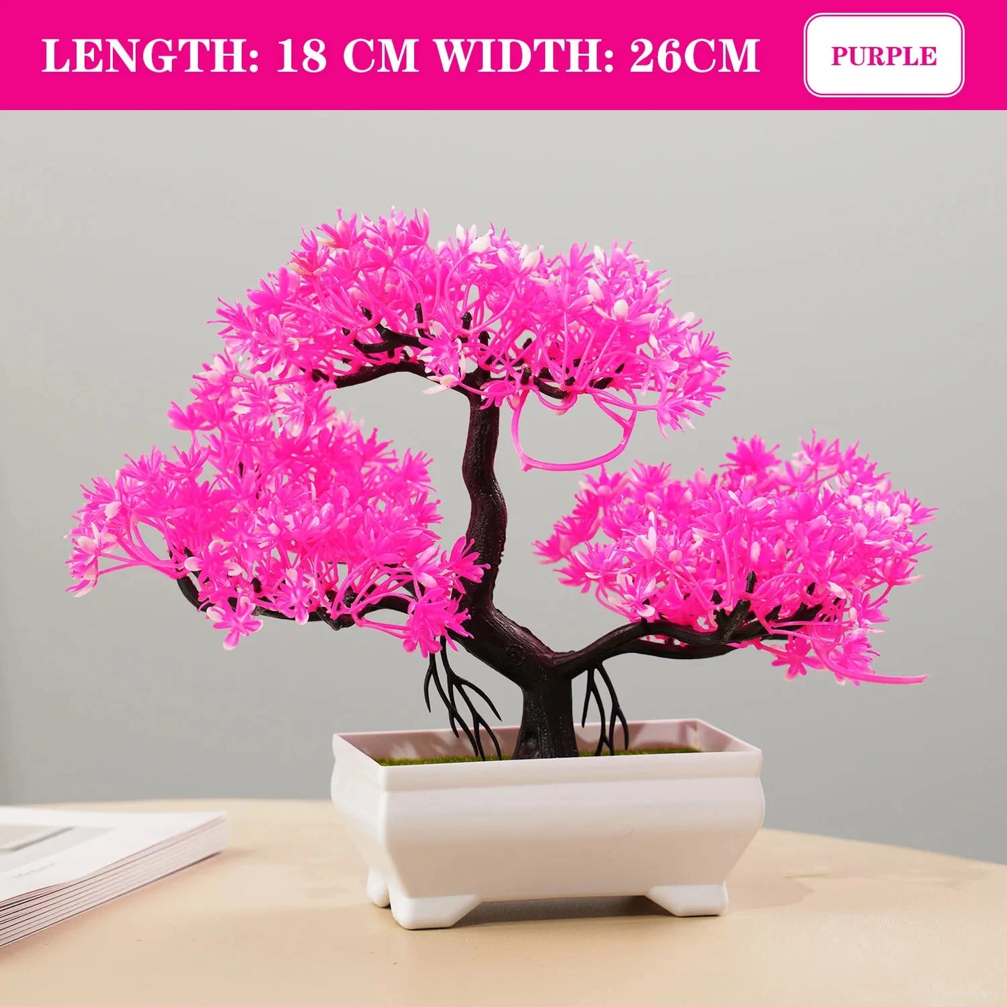 Artificial Potted Bonsai – Realistic Mini Tree for Home, Office & Hotel Decor