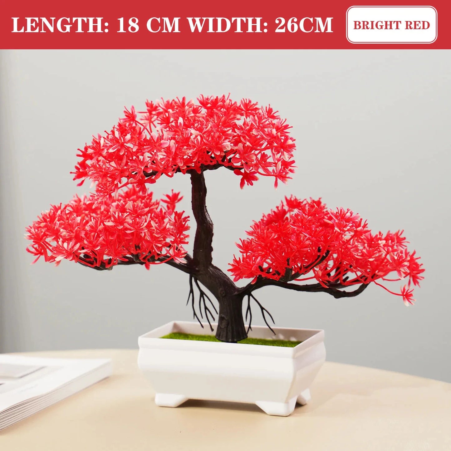 Artificial Potted Bonsai – Realistic Mini Tree for Home, Office & Hotel Decor