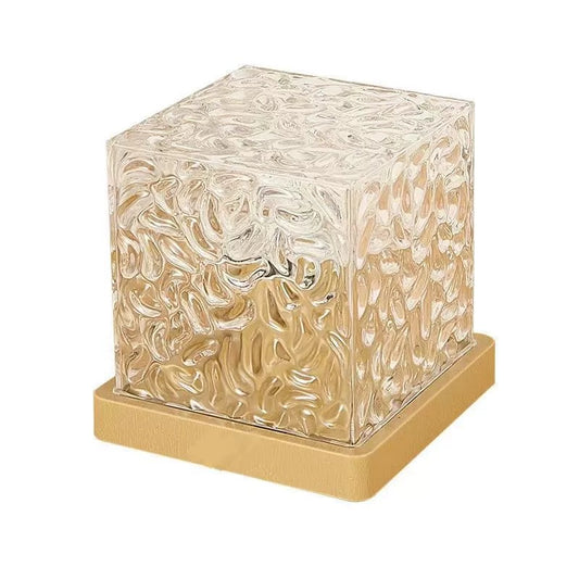 Water Ripple Ambient Night Light – Acrylic Projection Lamp for Cozy Home Vibes