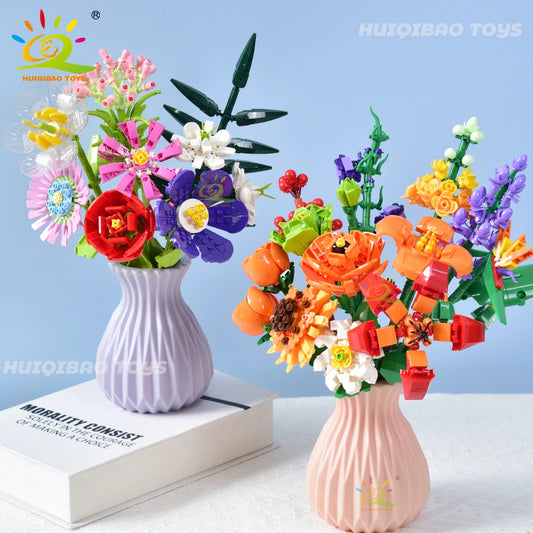 Everlasting Flower Brick Bouquet