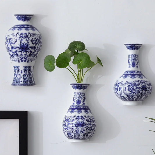 Antique Blue Porcelain Vase