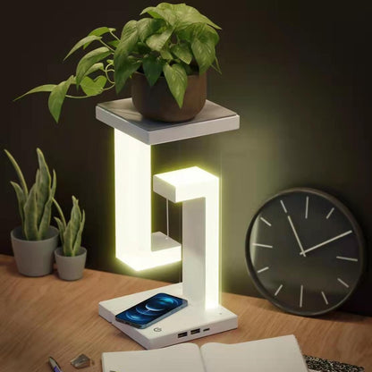 Floating Wireless Charging Desk Lamp