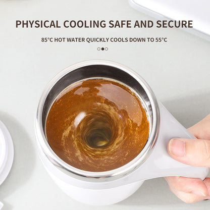 Coffee Mug Self-Stirring  – Automatic Mixing Cup, 304 Stainless Steel Travel Mug, Portable Spill-Proof Insulated Cup